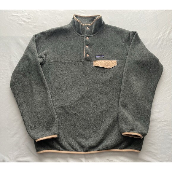 Patagonia Synchilla Fleece Pullover Women’s Medium Lightweight Jacket Dark Gray - Picture 2 of 8